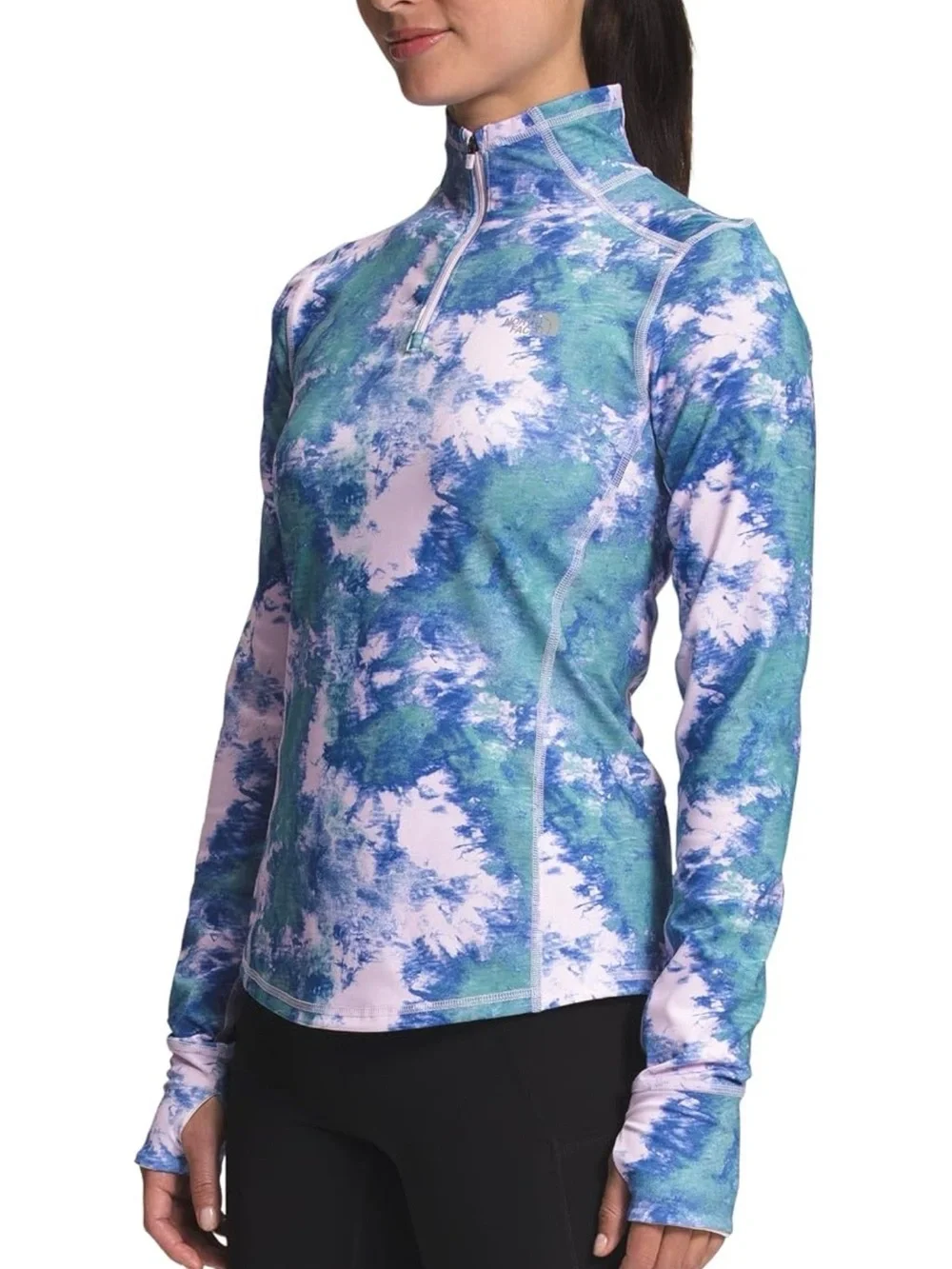 THE NORTH FACE Women's Printed Winter Warm Essential ¼ Zip, M
